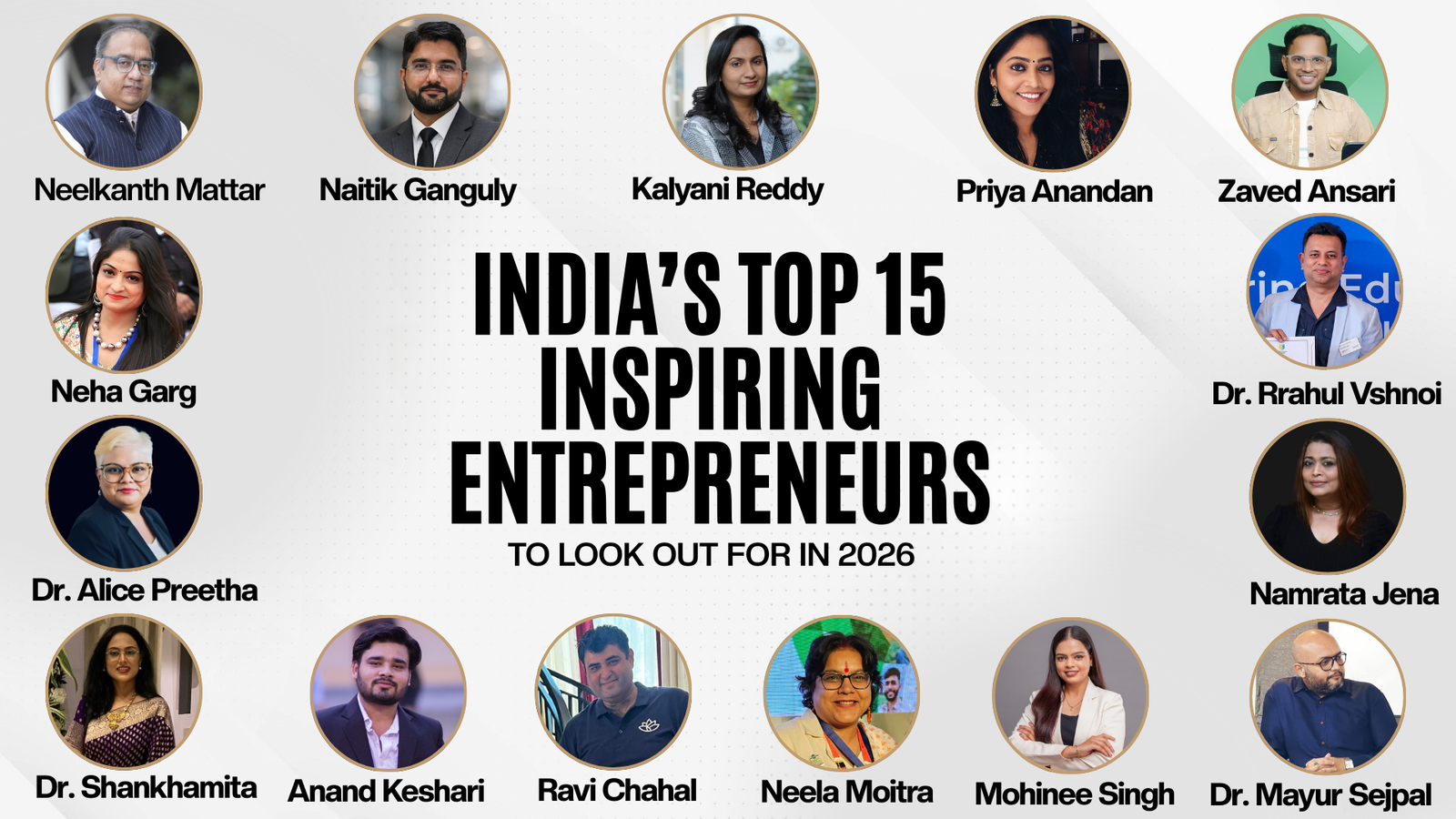 India’s Top 15 Inspiring Entrepreneurs to Look Out for In 2026
