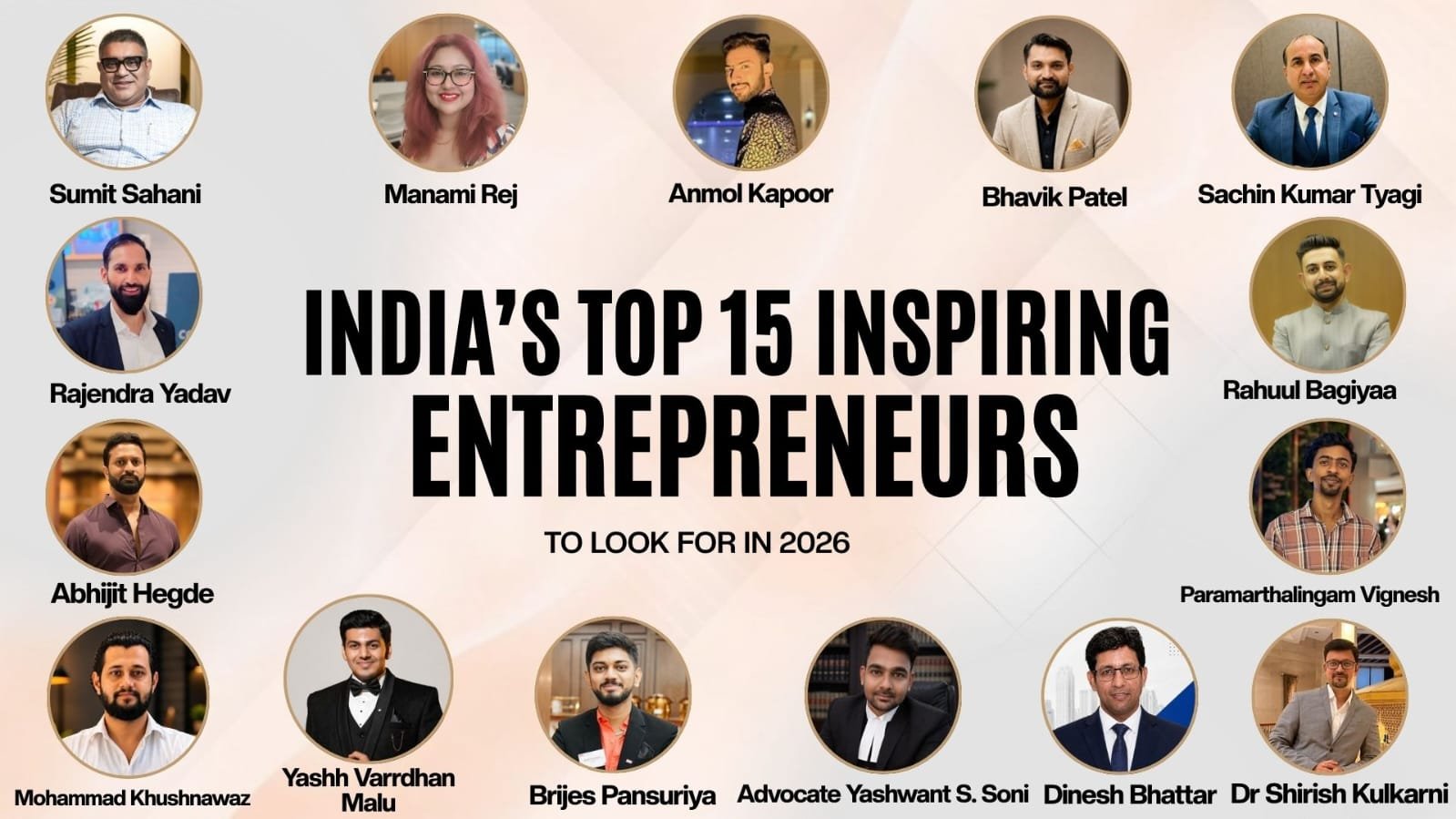 India’s 15 Inspiring Entrepreneurs to Look Out for In 2026