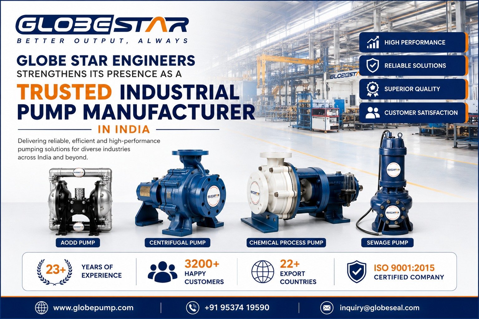 Globe Star Engineers Strengthens Its Presence as a Trusted Industrial Pump Manufacturer in India