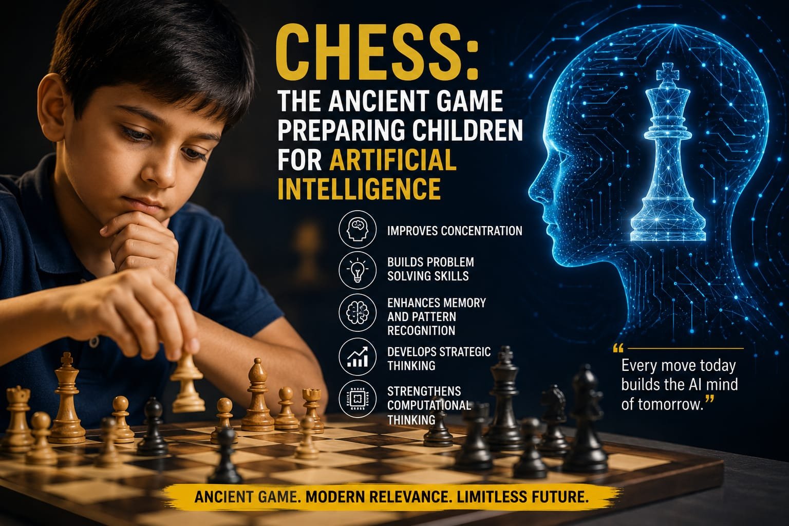 Chess: The Ancient Game Preparing Children for Artificial Intelligence