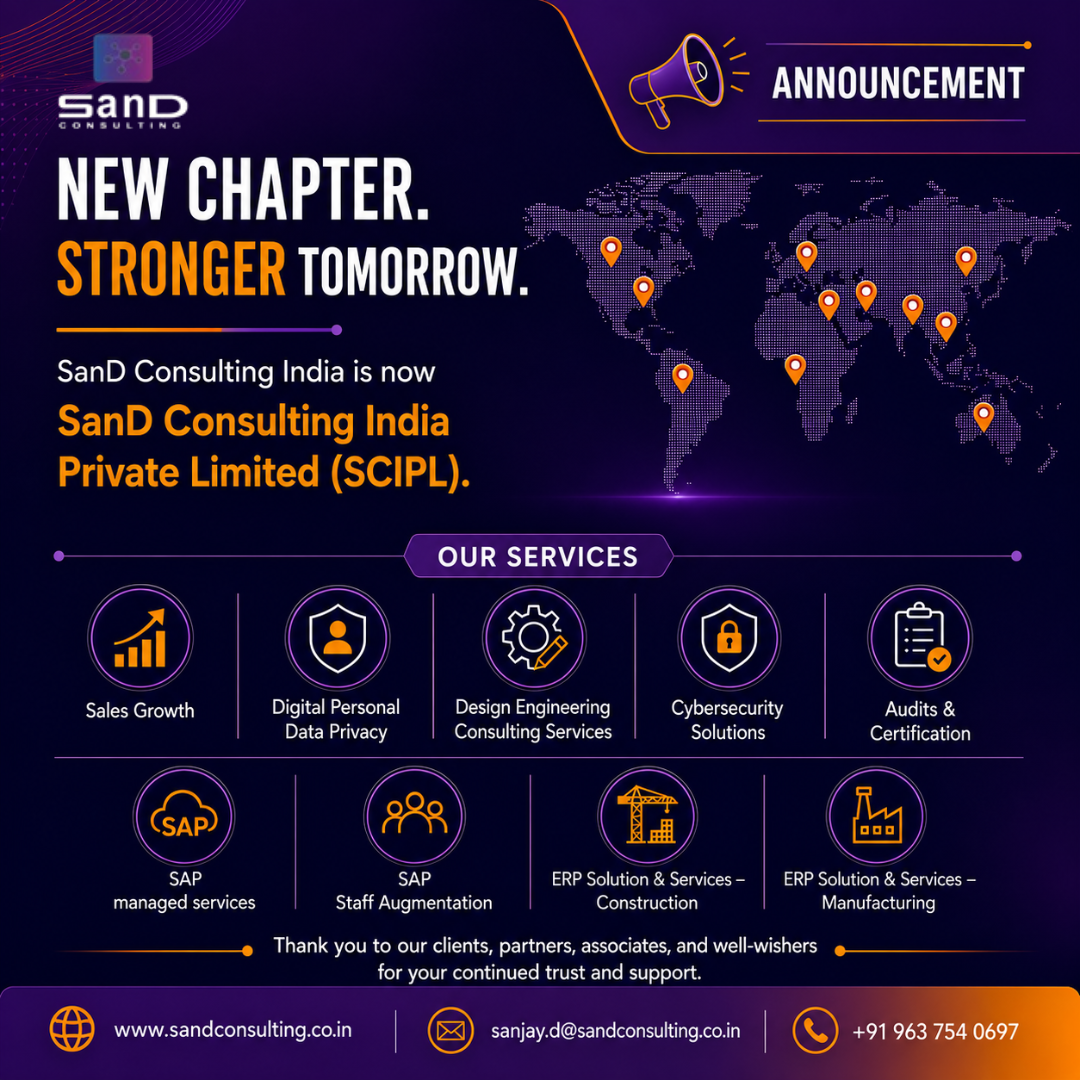 SanD Consulting India Reconstitutes as SanD Consulting India Private Limited, Marking a New Chapter of Progress