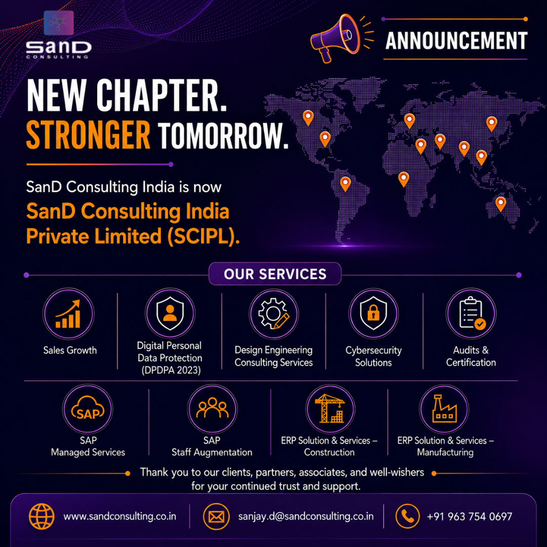 SanD Consulting India Reconstitutes as SanD Consulting India Private Limited, Marking a New Chapter of Progress