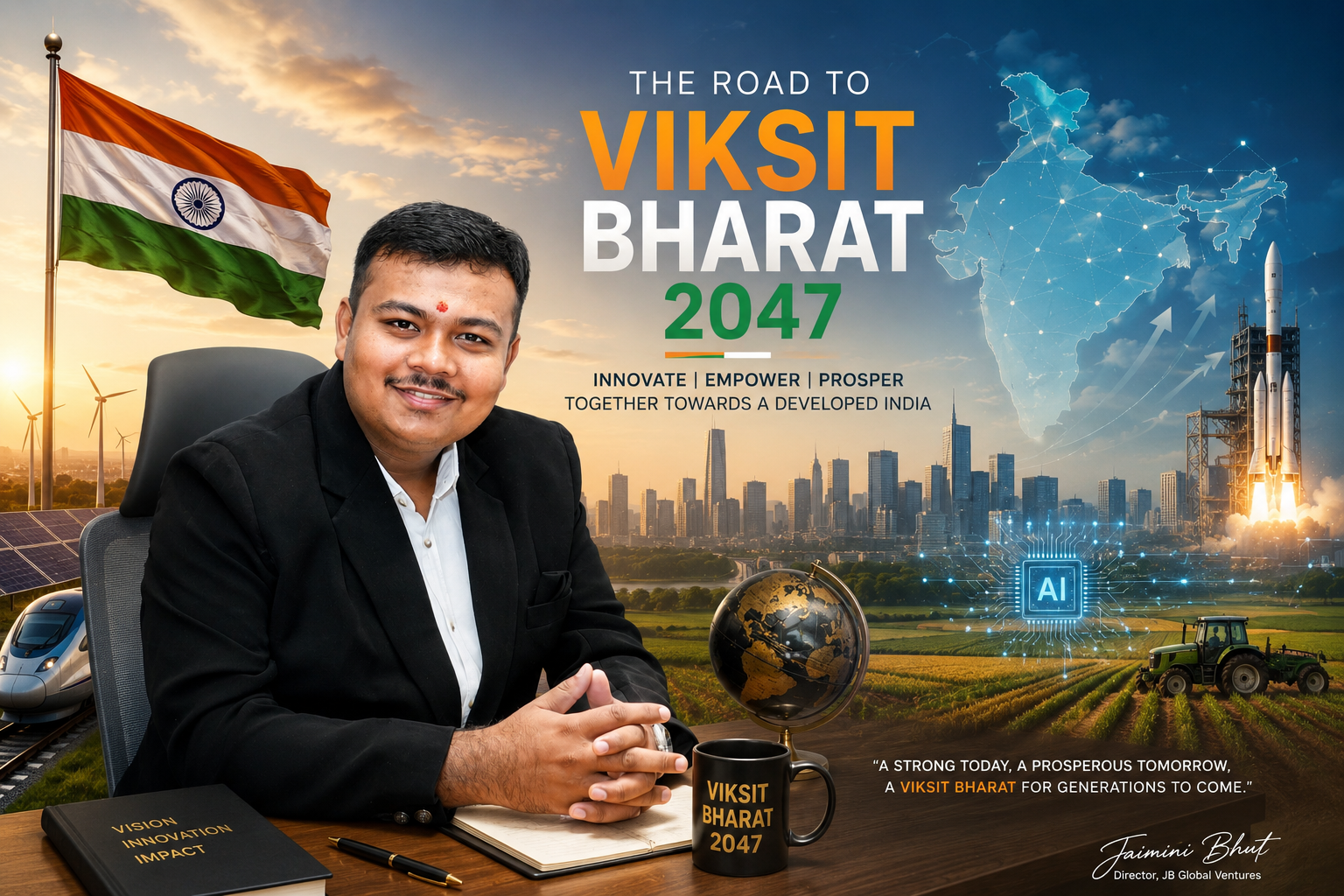 The Road to Viksit Bharat 2047: India’s Journey Towards a Developed and Innovative Future: Jaimini Bhut