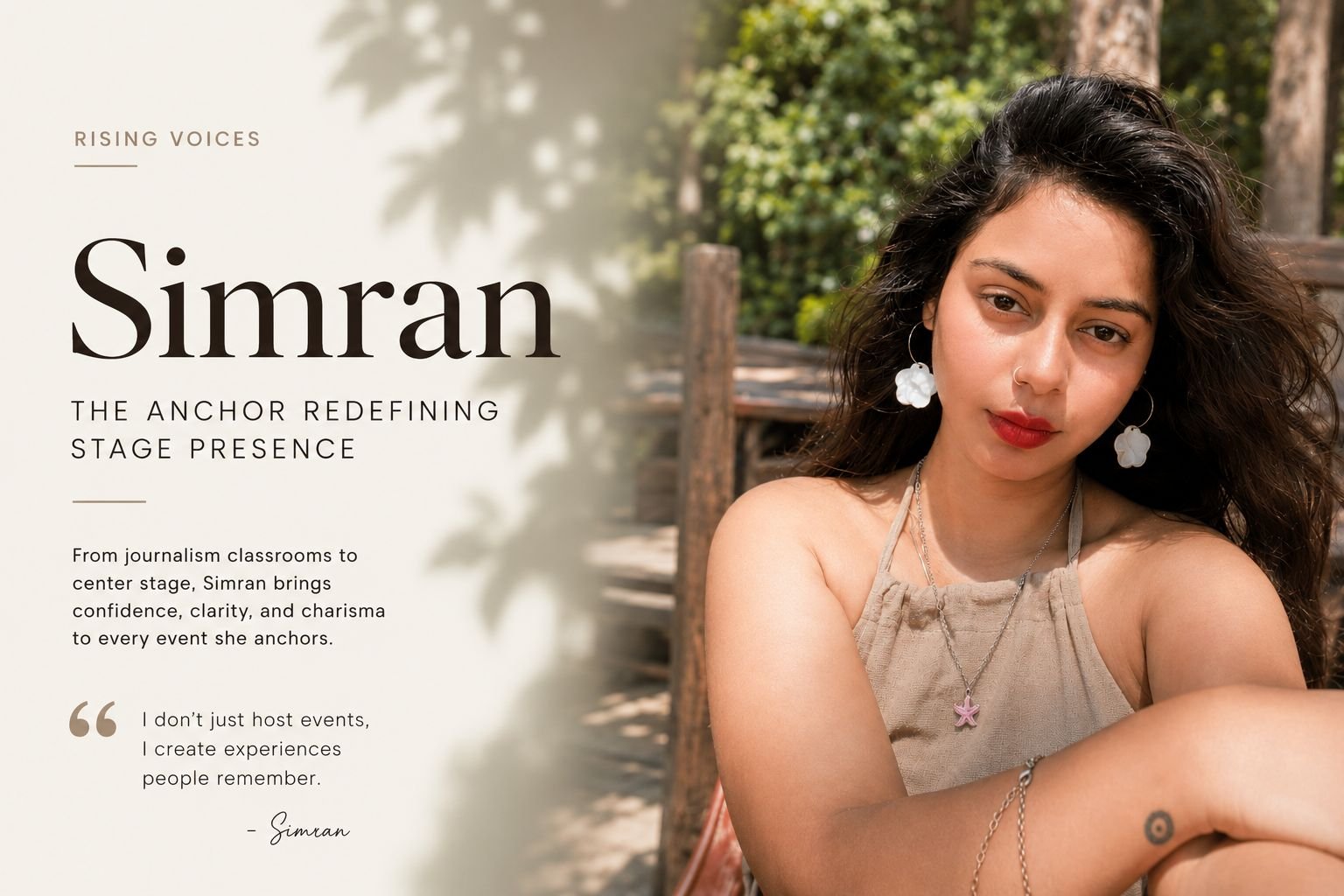 From Journalism Classrooms to Centre Stage: How Simran Is Building a Distinctive Identity as a Leading Event Anchor in Delhi NCR