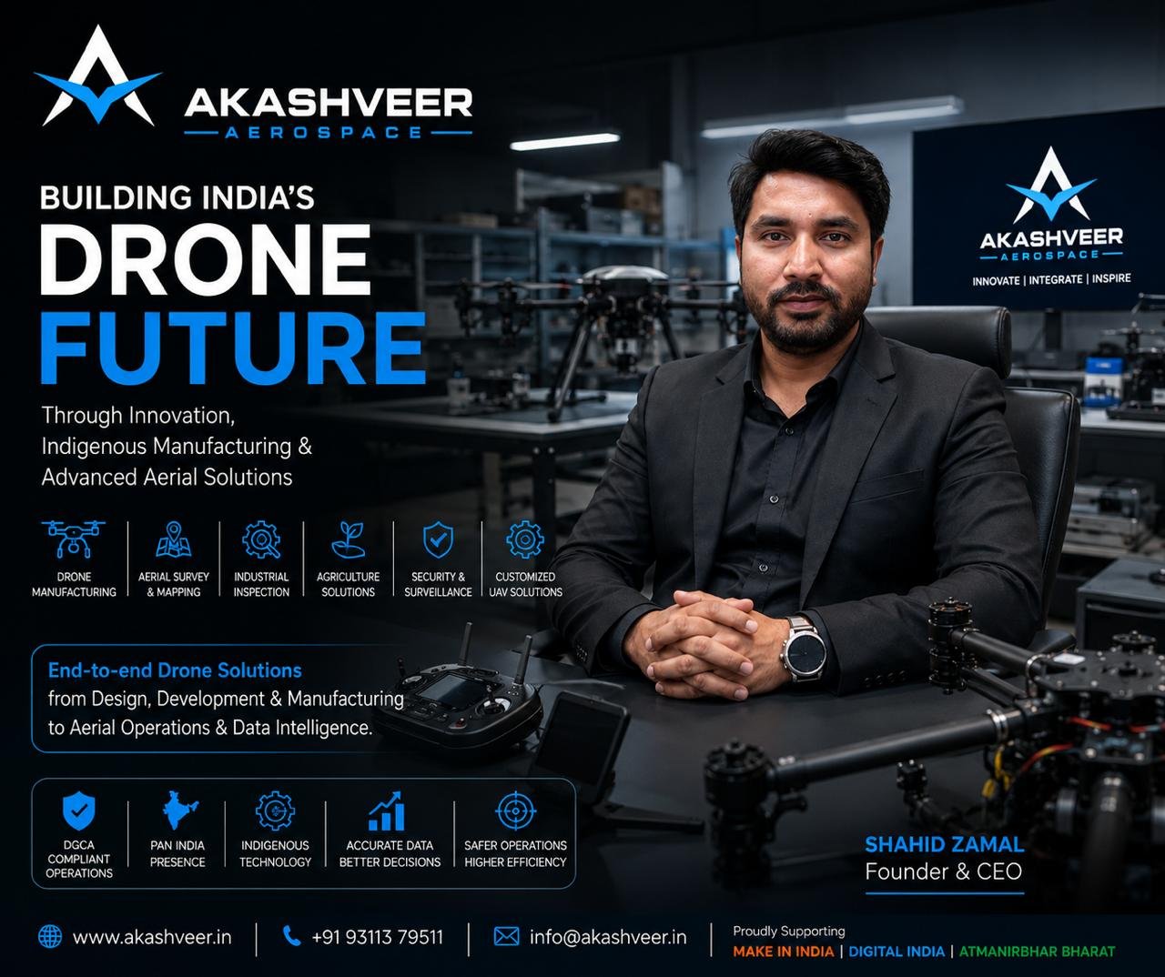 Akashveer Aerospace Private Limited: Powering India’s Drone Revolution Through Innovation and Indigenous Manufacturing
