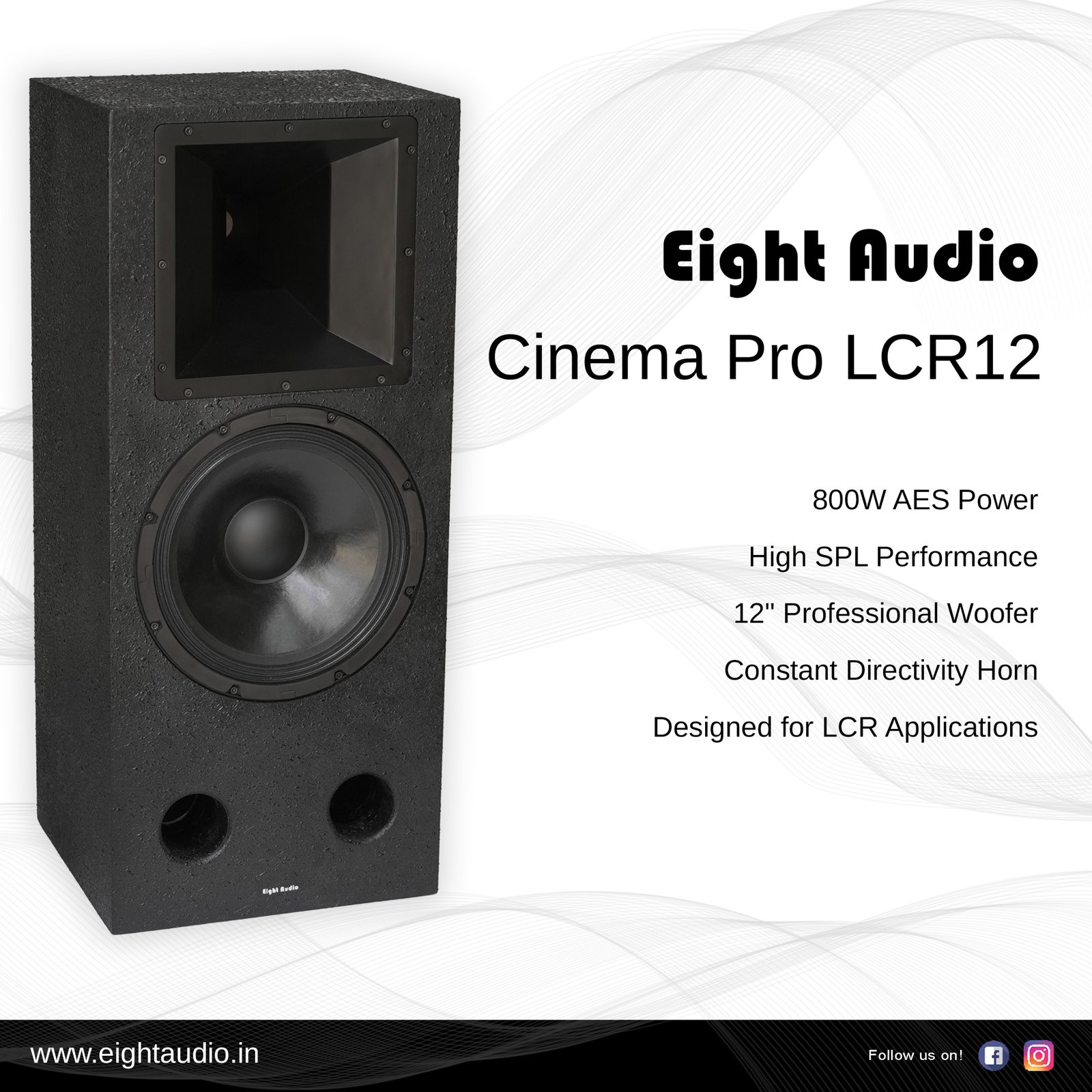 Eight Audio Launches Cinema Pro Series Speakers for Professional TheatreApplications