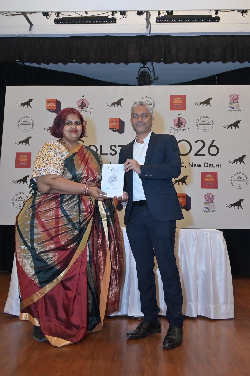 Trichy-based Author Jaisri Raju Sriram Launches Stree Verses at New Delhi Literary Conference