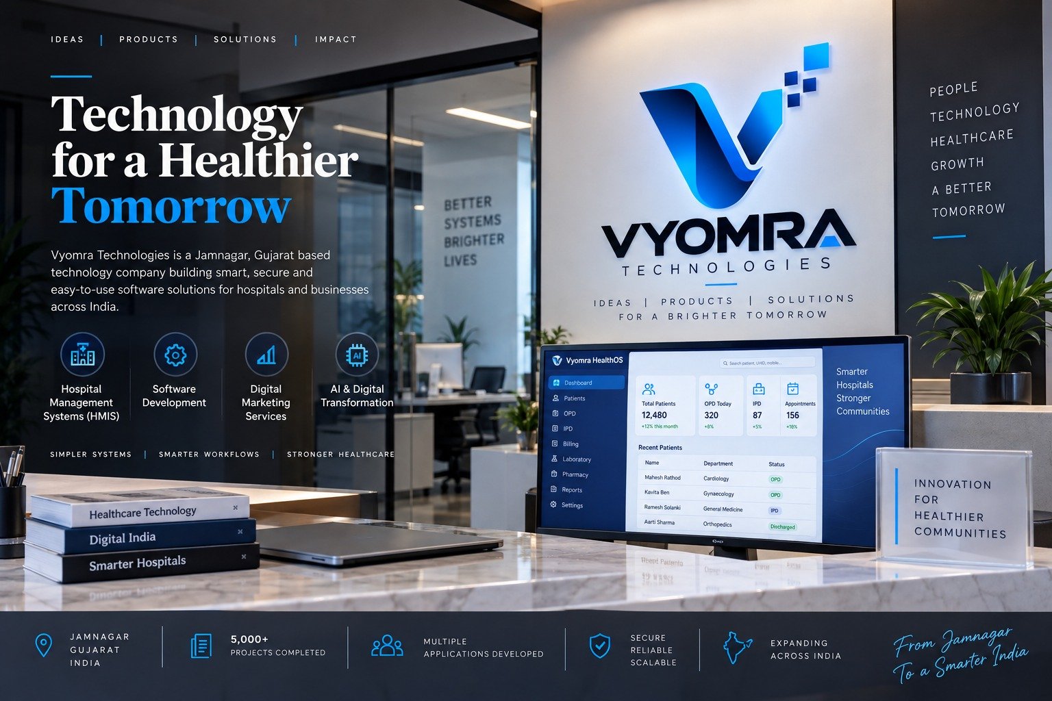 The Inspiring Journey of Rudradatsinh Jadeja: How Vyomra Technologies Is Building Smarter Healthcare Technology for Modern Hospitals